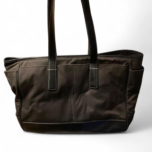 Black Large Coach Purse - Picture 1 of 4